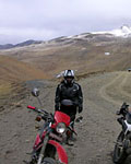 Honda XL Honda, tour to Everest Base camp,Motorbiking tour in Tibet, Tibet Motorbiking tour, motorbike tour in Tibet,on the way to Lhasa a great view from pass
